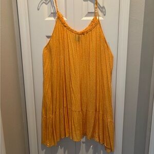 Bobeau Yellow floral dress- perfect swim cover